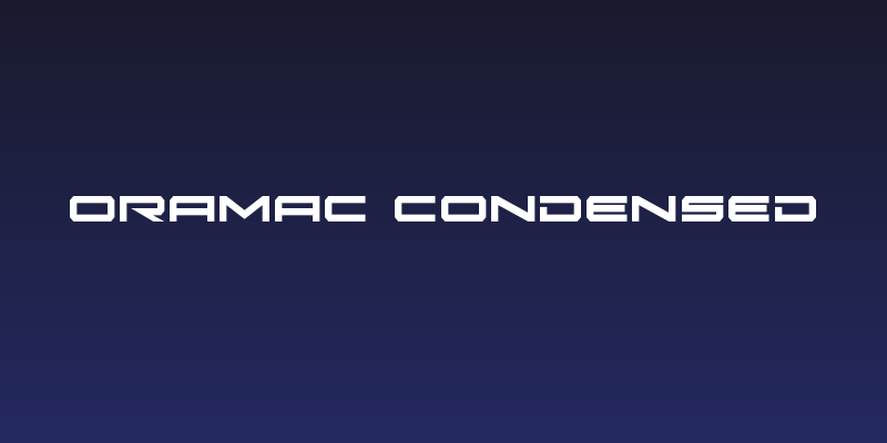 Oramac Condensed Social Header