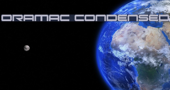 Oramac Condensed Font examples