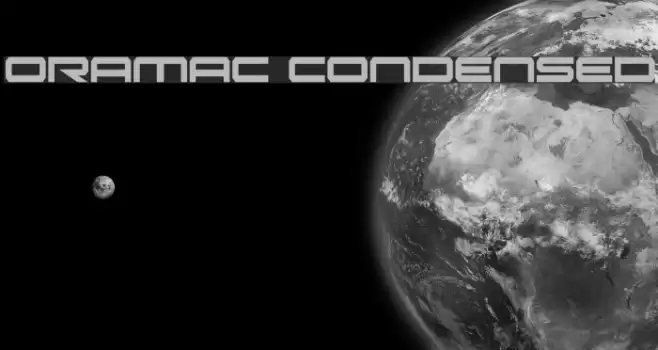 Oramac Condensed フォント examples