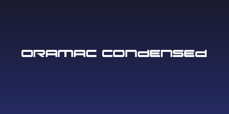 Oramac Condensed Social Header