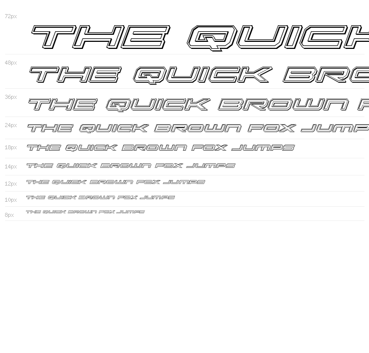 Oramac Engraved Italic Waterfall