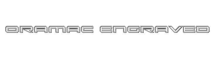 Oramac Engraved Font