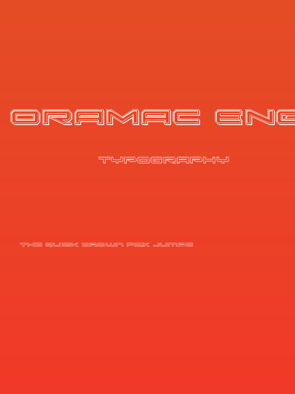 Oramac Engraved Poster