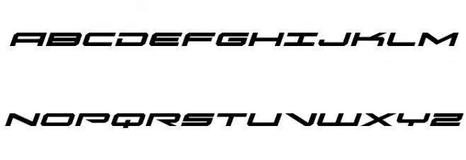 Oramac Expanded Italic Шрифта ВЕРХНИЙ