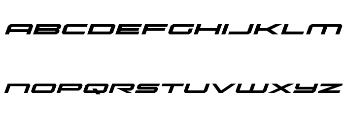 Oramac Expanded Italic Font LOWERCASE