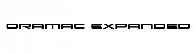 Oramac Expanded  Скачать бесплатные шрифты