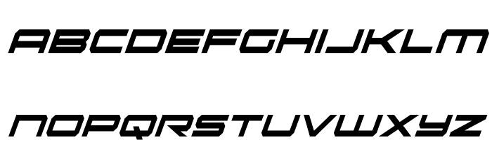 Oramac Extra-Condensed Italic Font LOWERCASE