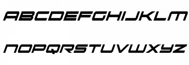 Oramac Extra-Condensed Italic Fuentes MINÚSCULAS