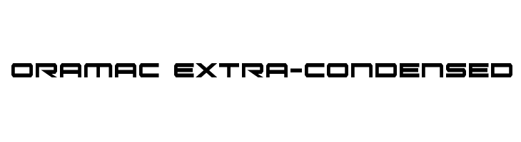 Oramac Extra-Condensed Font