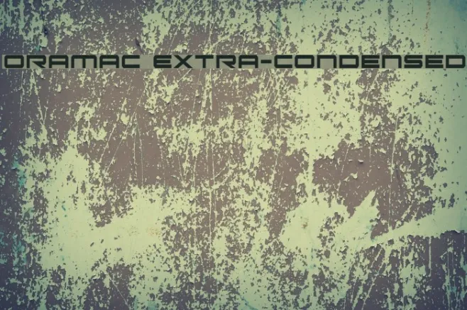 Oramac Extra-Condensed Example 3