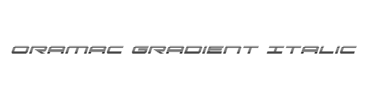 Oramac Gradient Italic  Free Fonts Download