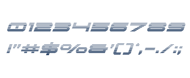 Oramac Gradient Italic Other Characters