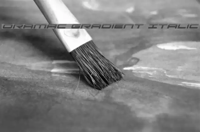 Oramac Gradient Italic Font examples