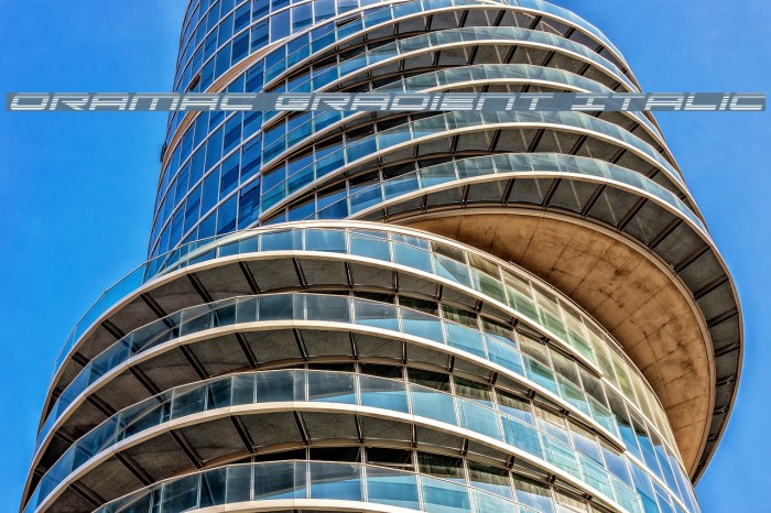 Oramac Gradient Italic Example 2