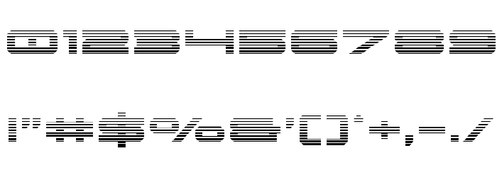Oramac Gradient Font OTHER CHARS