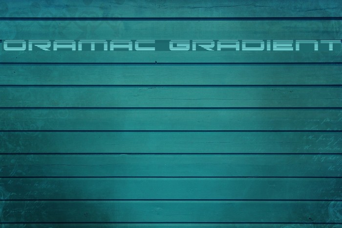 Oramac Gradient Font examples