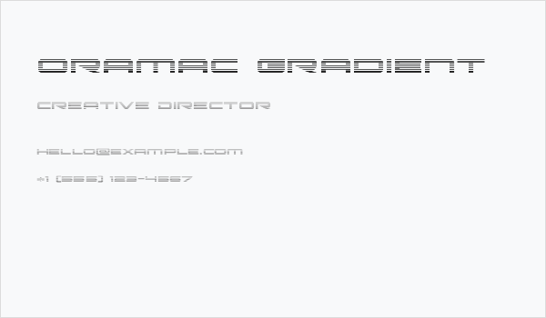 Oramac Gradient Business Card