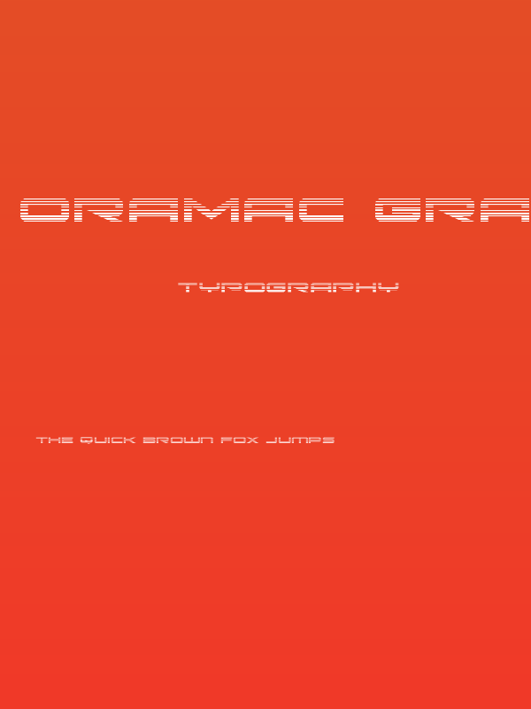 Oramac Gradient Poster