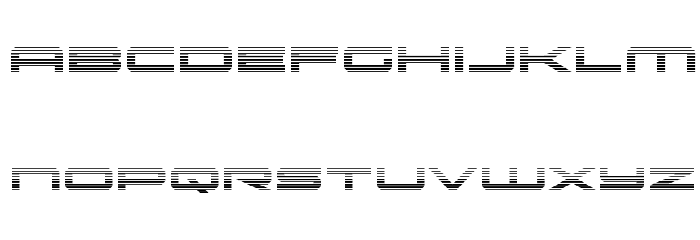 Oramac Gradient Font LOWERCASE