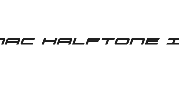 Oramac Halftone Italic Logo