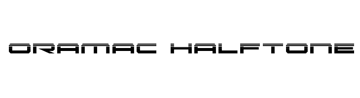 Oramac Halftone  フリーフォントのダウンロード