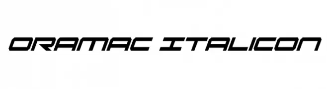 Oramac ItaliCon  Frei Schriftart Herunterladen
