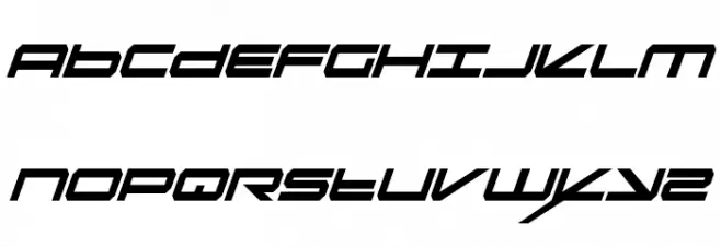 Oramac ItaliCon Schriftart Groß