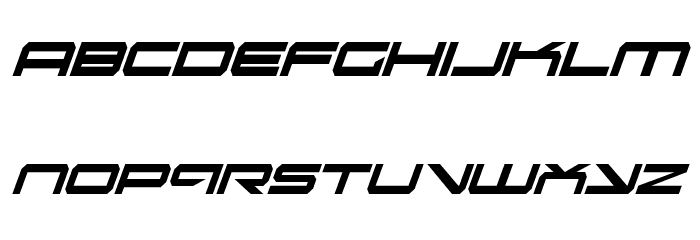 Oramac ItaliCon Font LOWERCASE