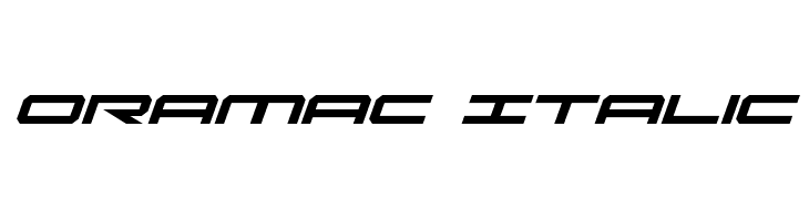 Oramac Italic  baixar fontes gratis