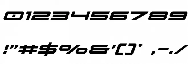 Oramac Italic Font OTHER CHARS