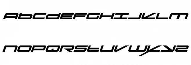 Oramac Italic 字体 大写