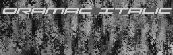 Oramac Italic Font examples
