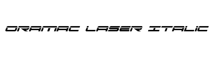 Oramac Laser Italic  Frei Schriftart Herunterladen