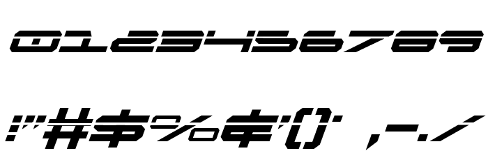 Oramac Laser Italic Font OTHER CHARS