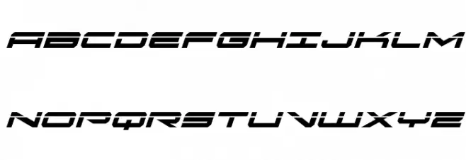 Oramac Laser Italic フォント 大文字