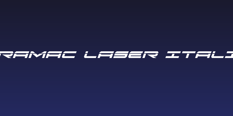 Oramac Laser Italic Social Header