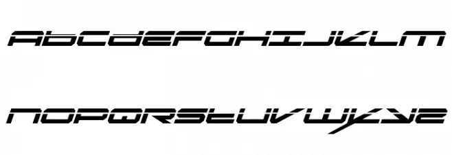 Oramac Laser Italic फ़ॉन्ट अपरकेस