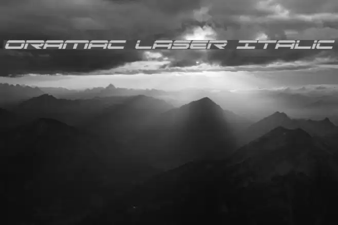Oramac Laser Italic Caratteri examples