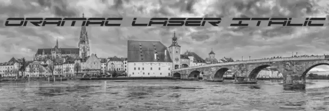 Oramac Laser Italic Caratteri examples
