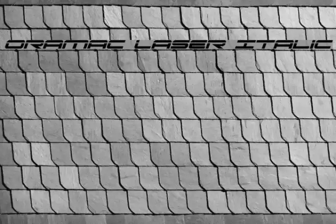 Oramac Laser Italic Caratteri examples