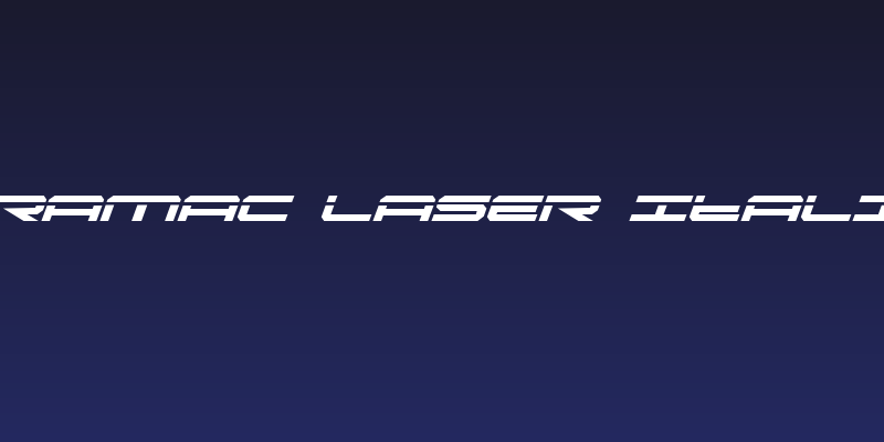 Oramac Laser Italic Social Header