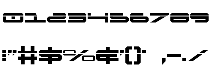 Oramac Laser Font OTHER CHARS