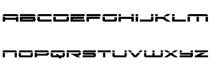 Oramac Laser Font LOWERCASE