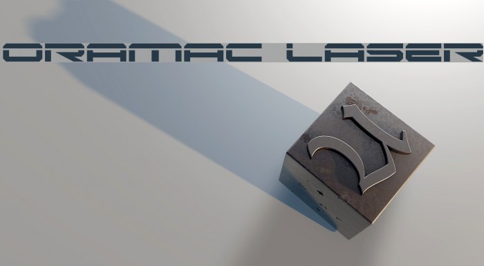 Oramac Laser Font examples
