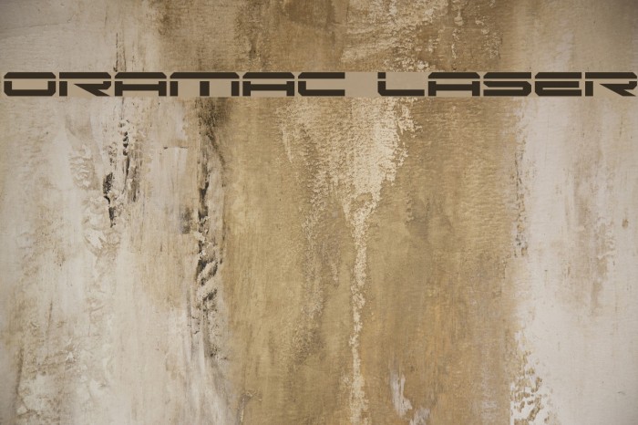 Oramac Laser Font examples