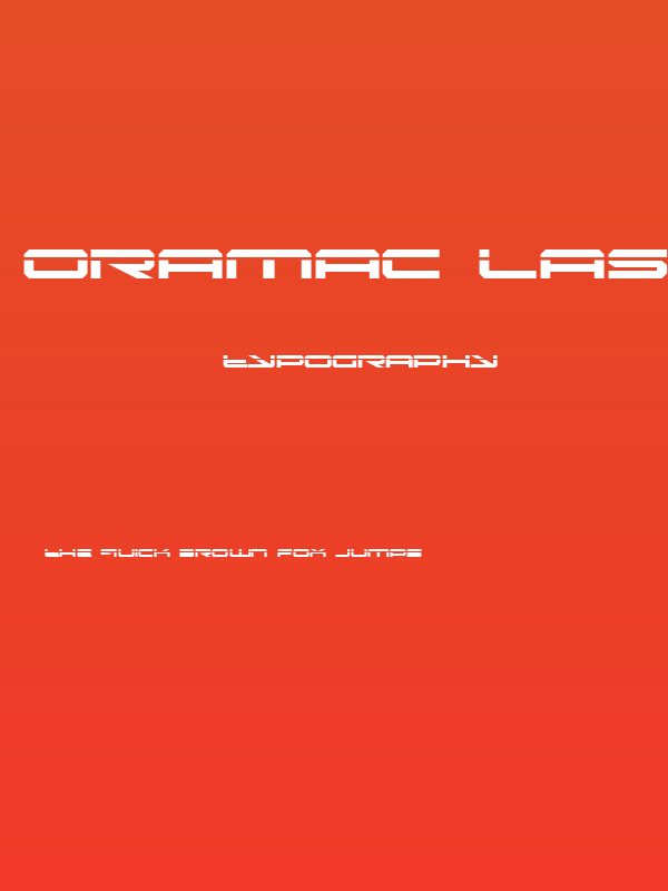 Oramac Laser Poster