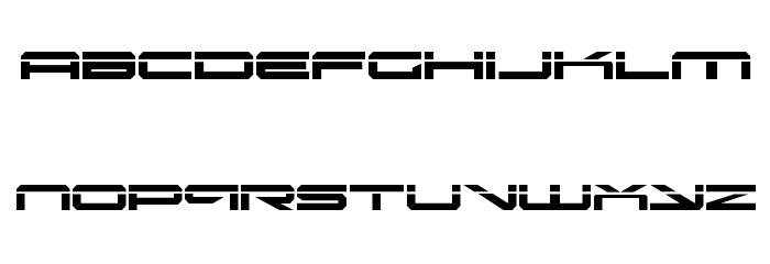 Oramac Laser Font LOWERCASE