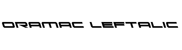 Oramac Leftalic  Free Fonts Download