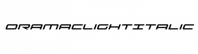Oramac Light Italic  Frei Schriftart Herunterladen