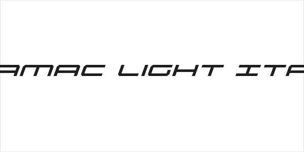 Oramac Light Italic Logo